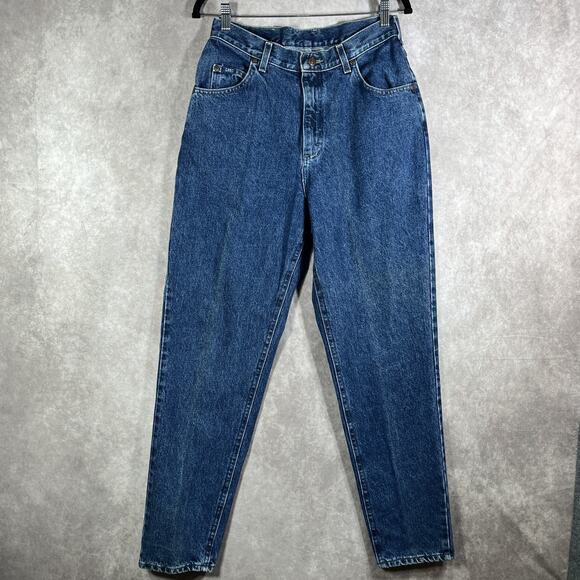 Vintage Lee Jeans Womens 12 High Rise Tapered Leg Classic Denim Pants Y2K Casual - Picture 1 of 15
